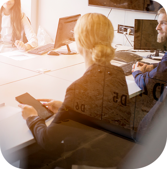 business consulting strategy meeting modern office female business consultant leading meeting corporate strategy